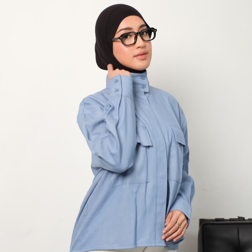 NHS.LOOKS - Denim Pocket Shirt