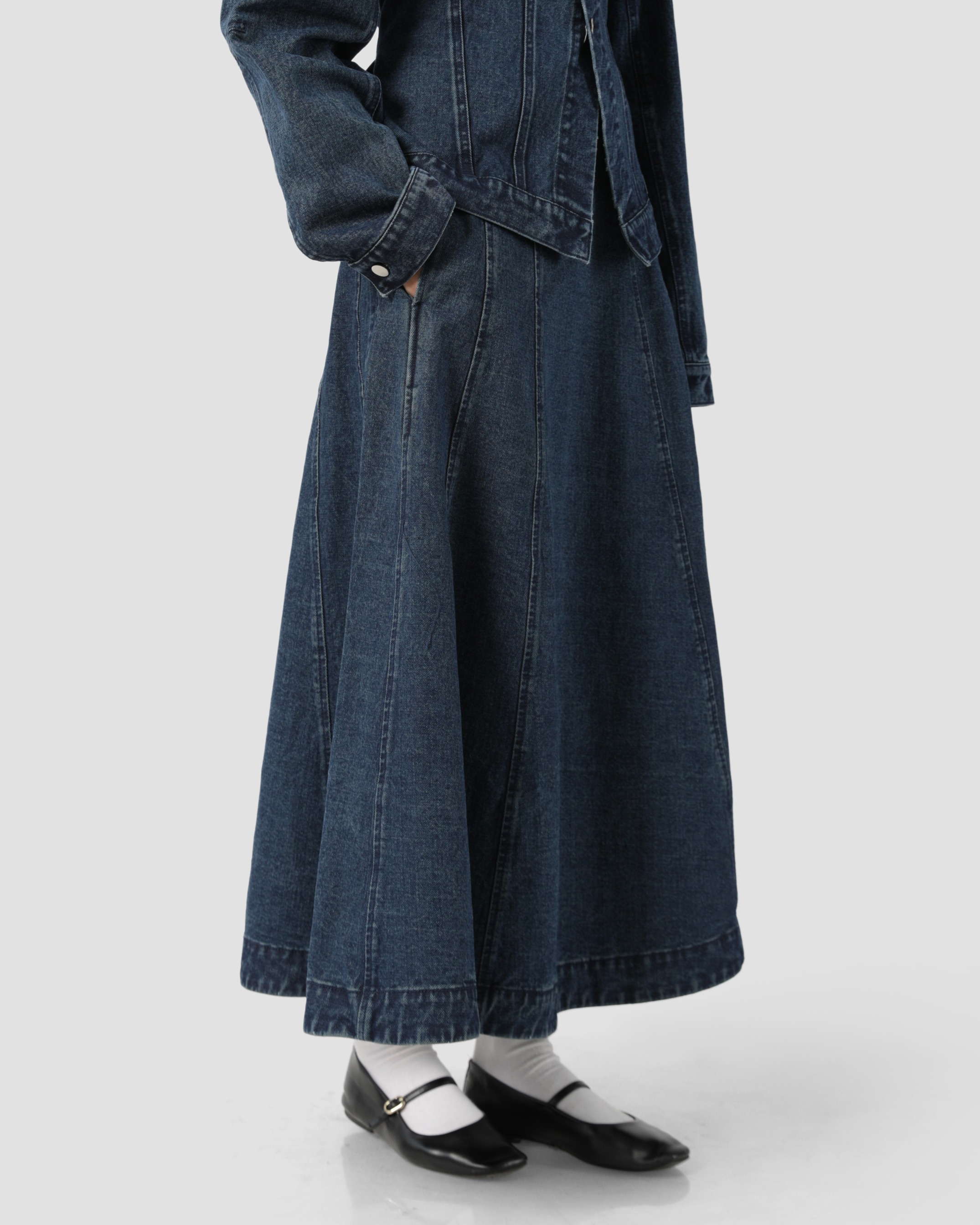 Sabamodest Denim Maxi Skirt