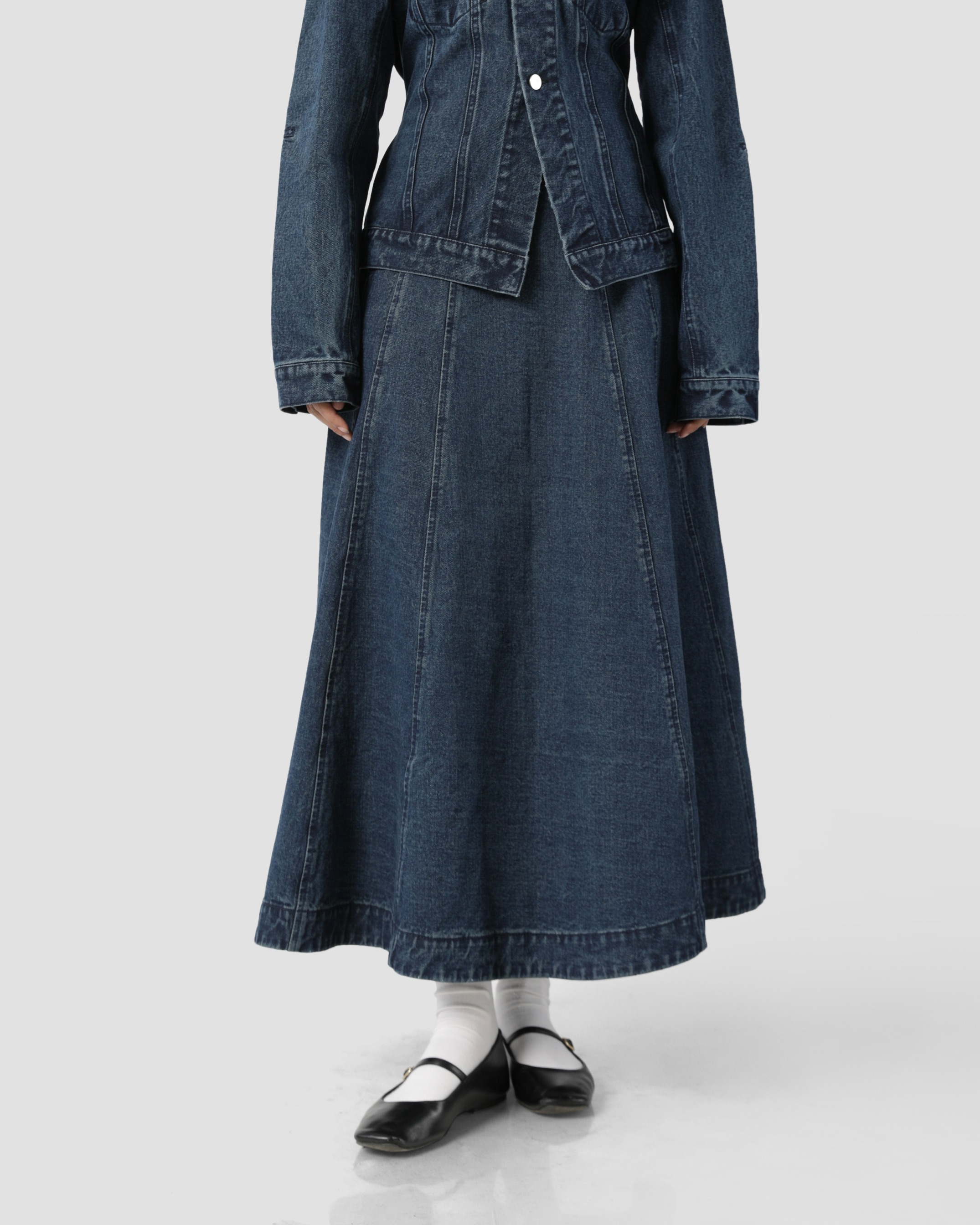 Sabamodest Denim Maxi Skirt