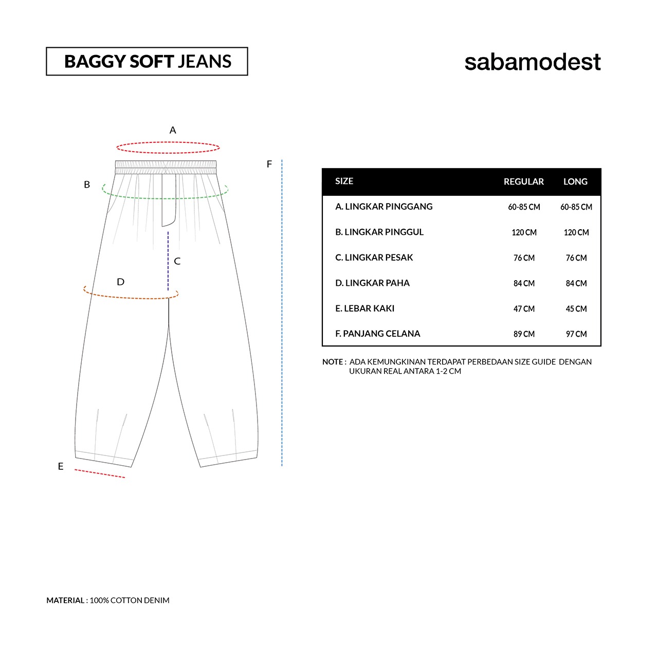 Sabamodest Baggy Soft Jeans