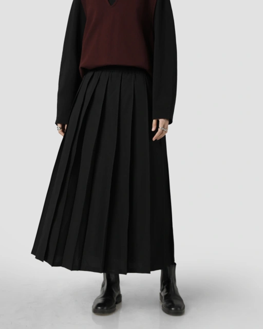 Image of Sabamodest X IKYK Sewn Pleated Skirt