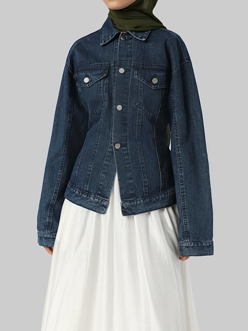 Sabamodest Slim Waist Denim Jacket