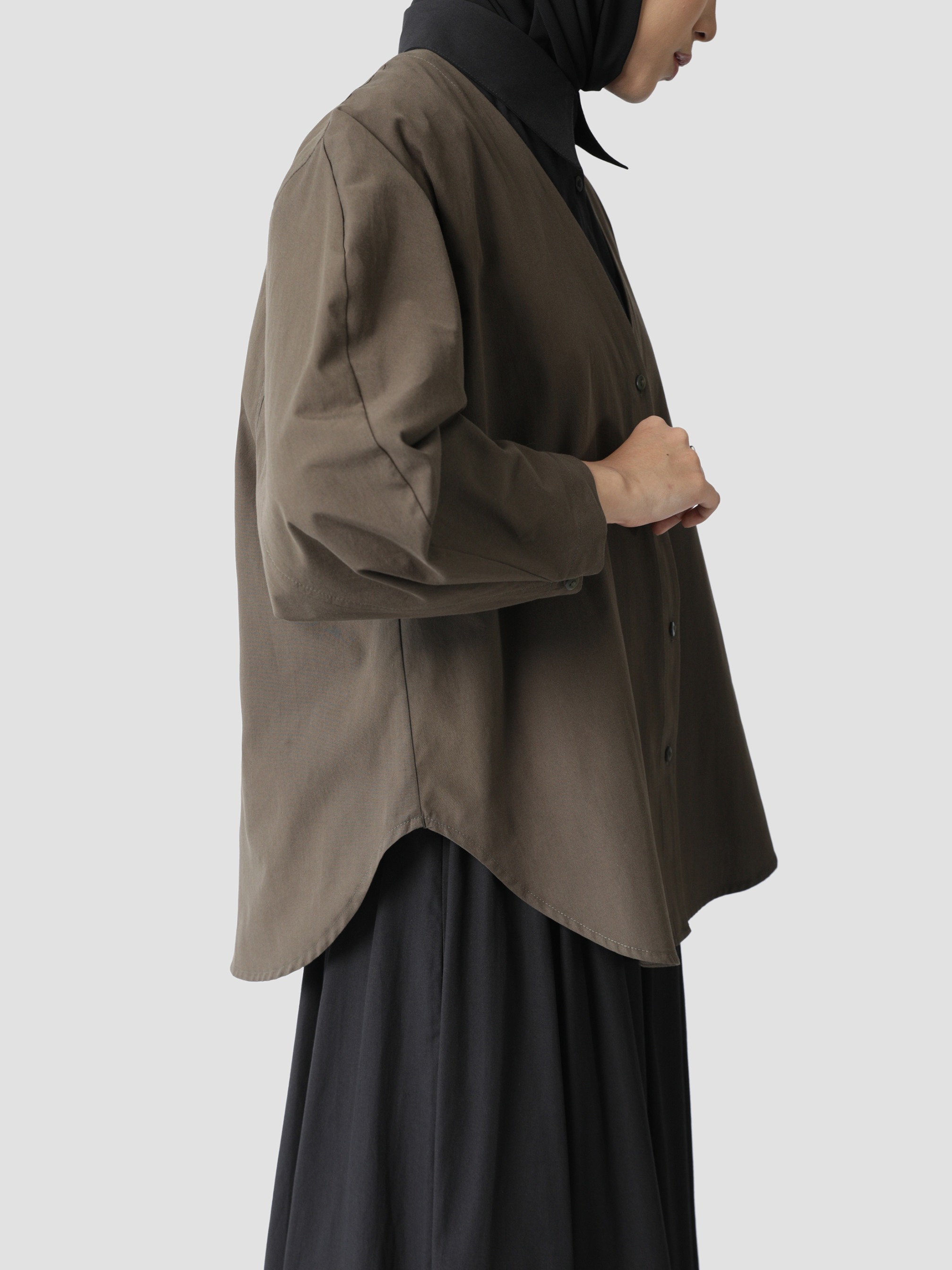 SALE Sabamodest Poplin V Shirt