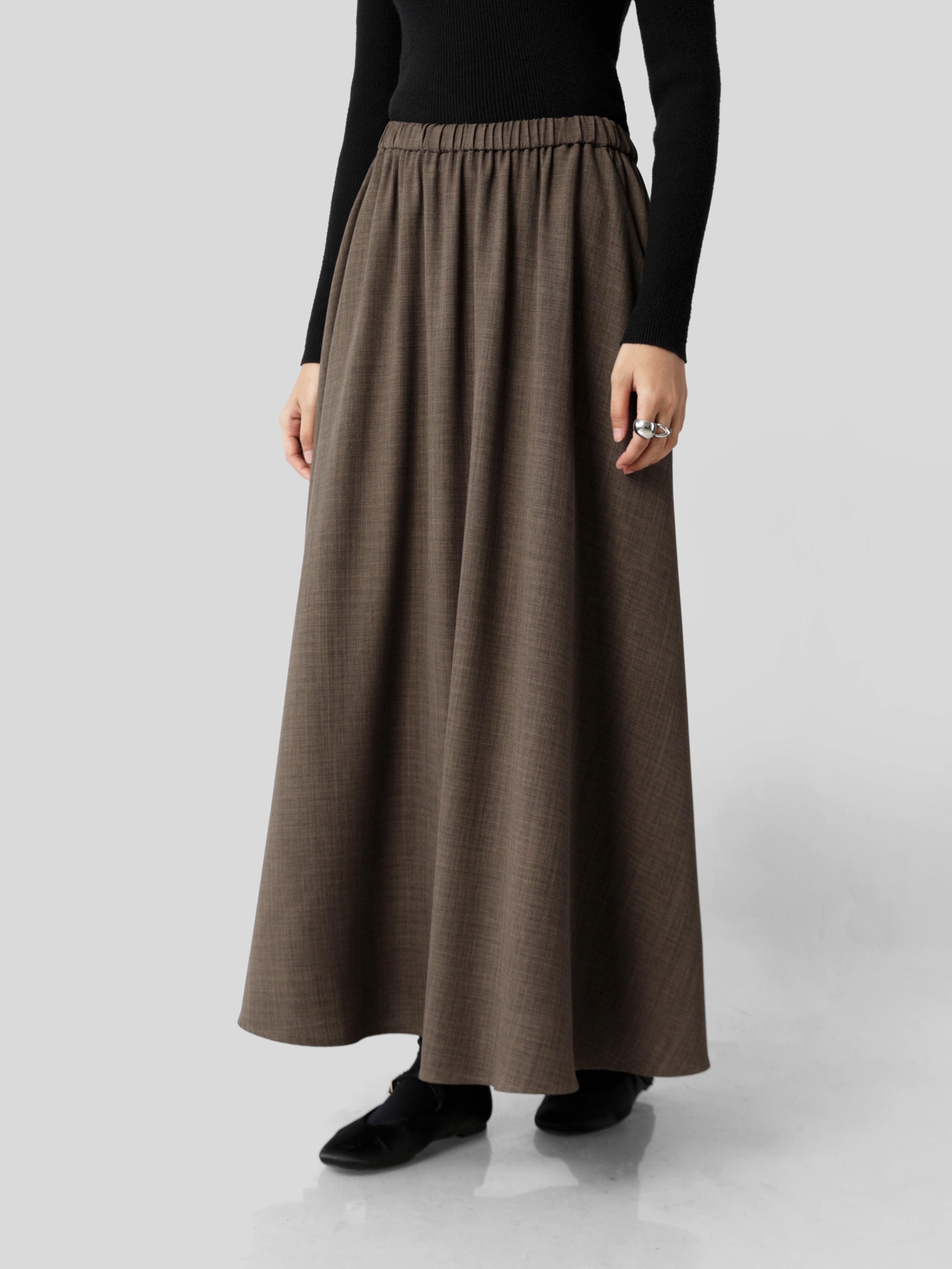 Sabamodest Button Loose Shirt & Flowing Skirt