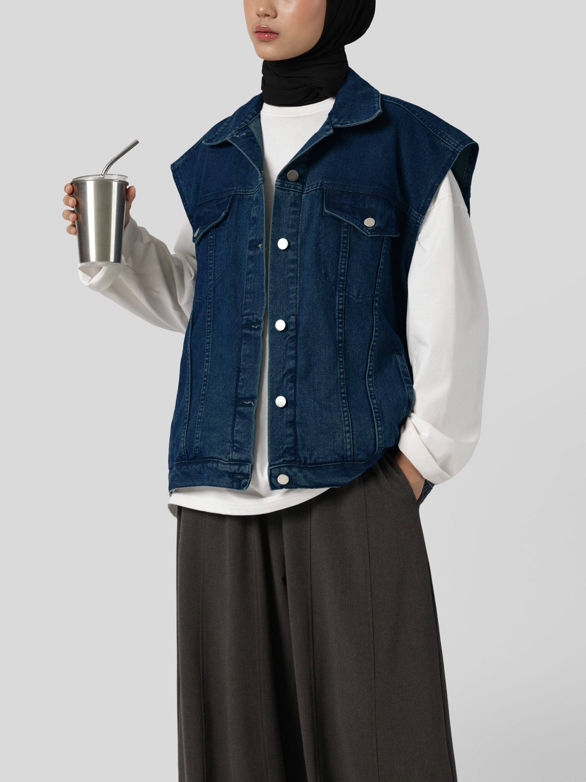 Sabamodest Sleeveless Denim Jacket