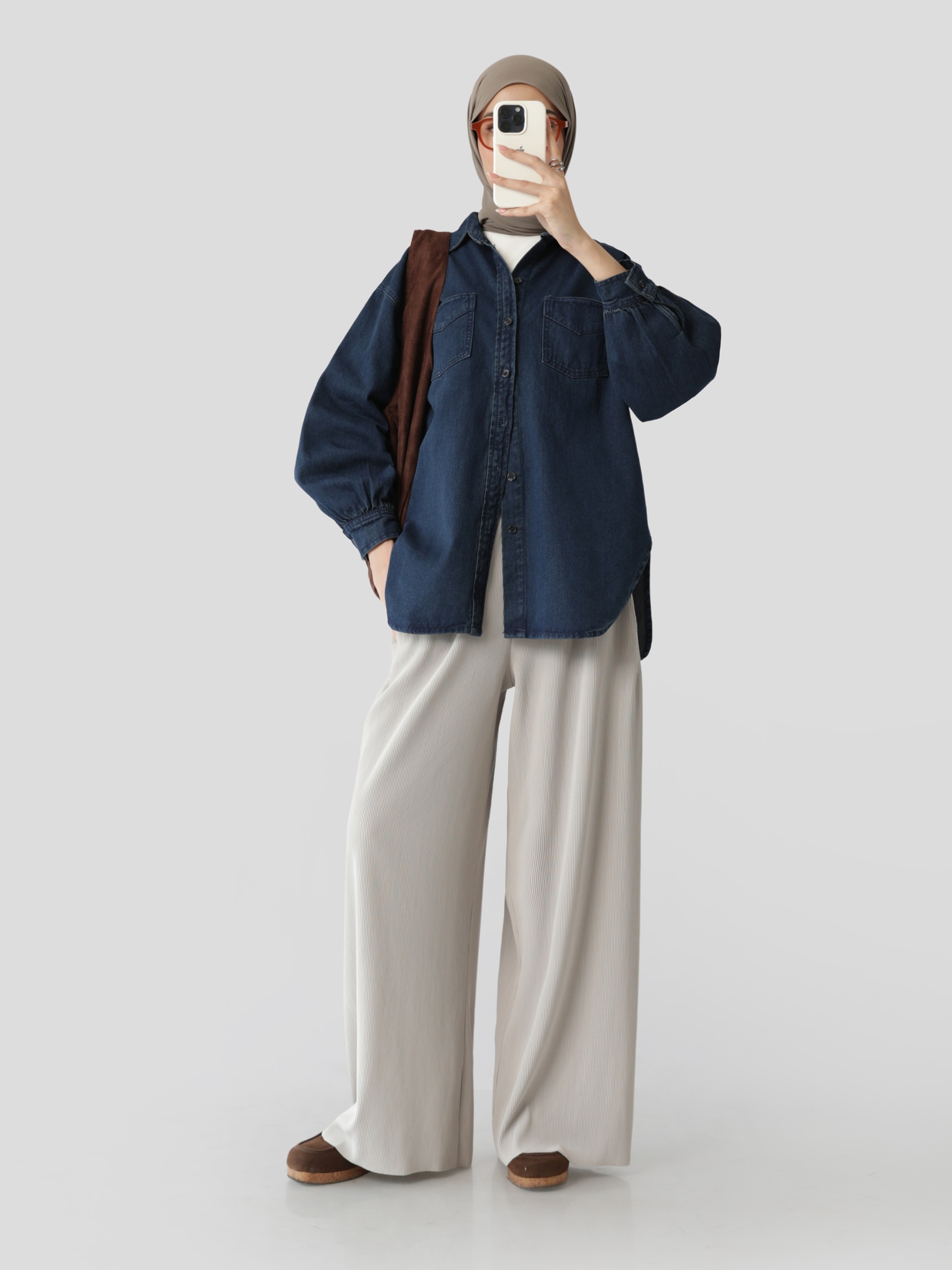Sabamodest Puffy Denim Shirt