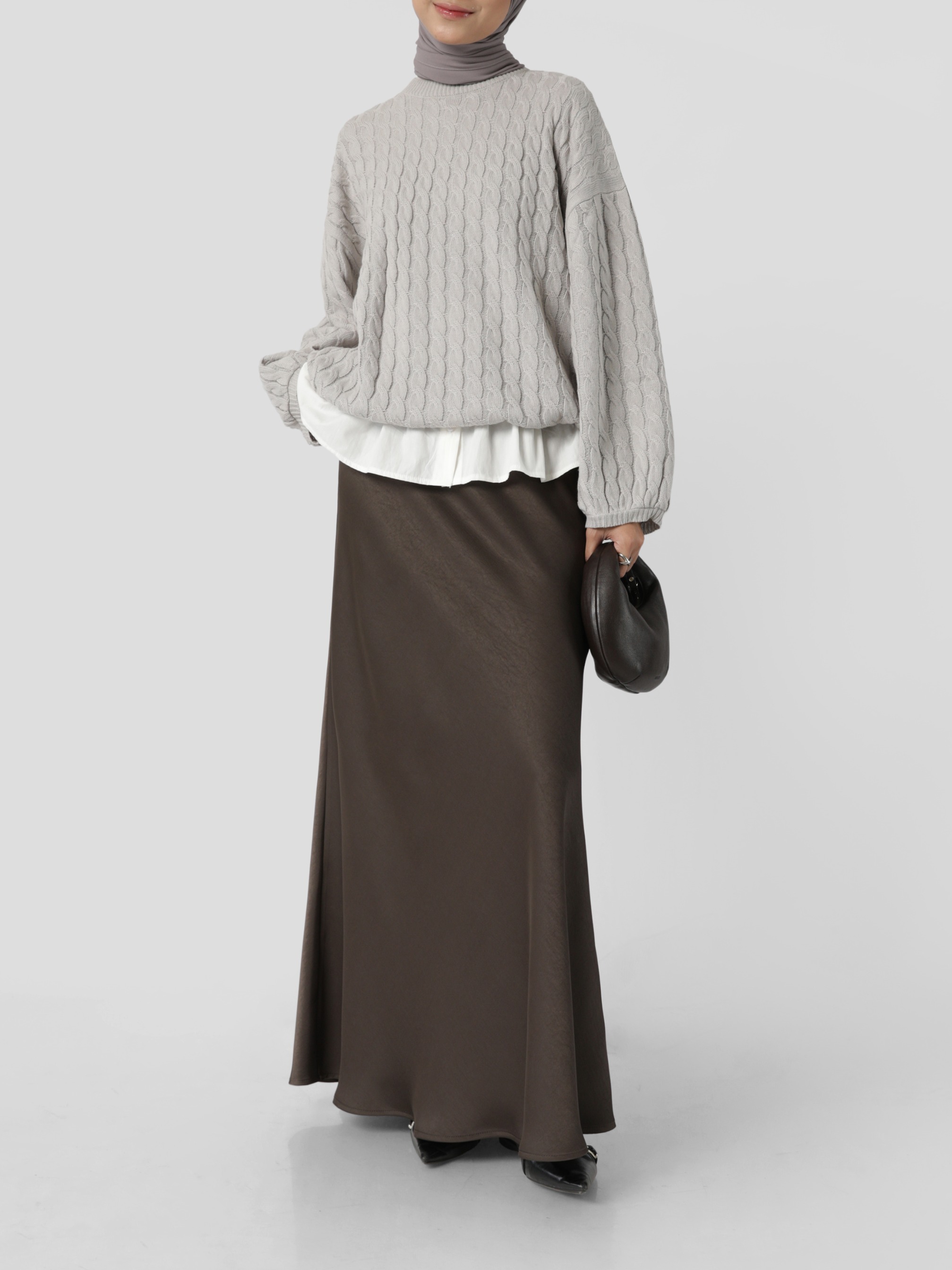 Sabamodest Puffy Knit Sweater with Extender