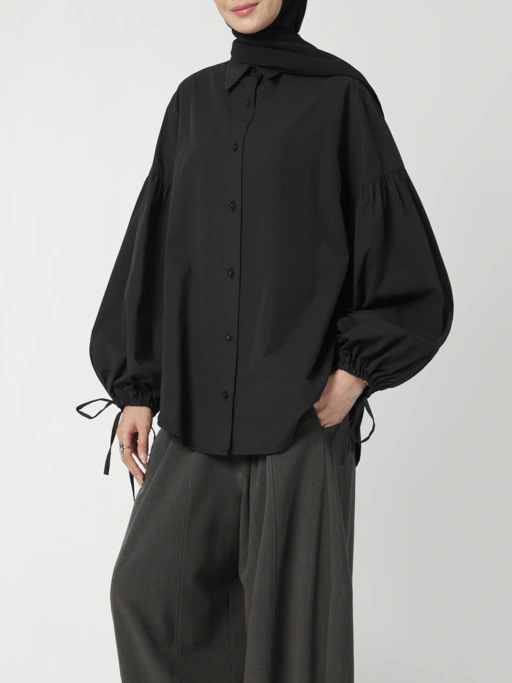 Image of Sabamodest Puffy Tie Shirt