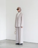 SALE Sabamodest Cotton & Linen Pleated Culottes