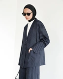 SALE Sabamodest Cotton & Linen Lapelless Blazer