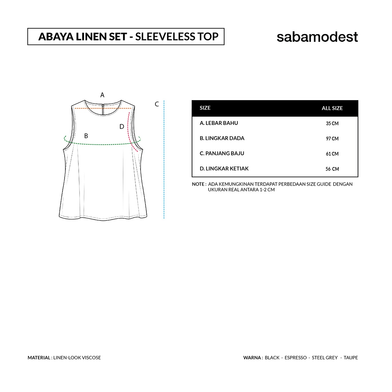Sabamodest Abaya Linen Set