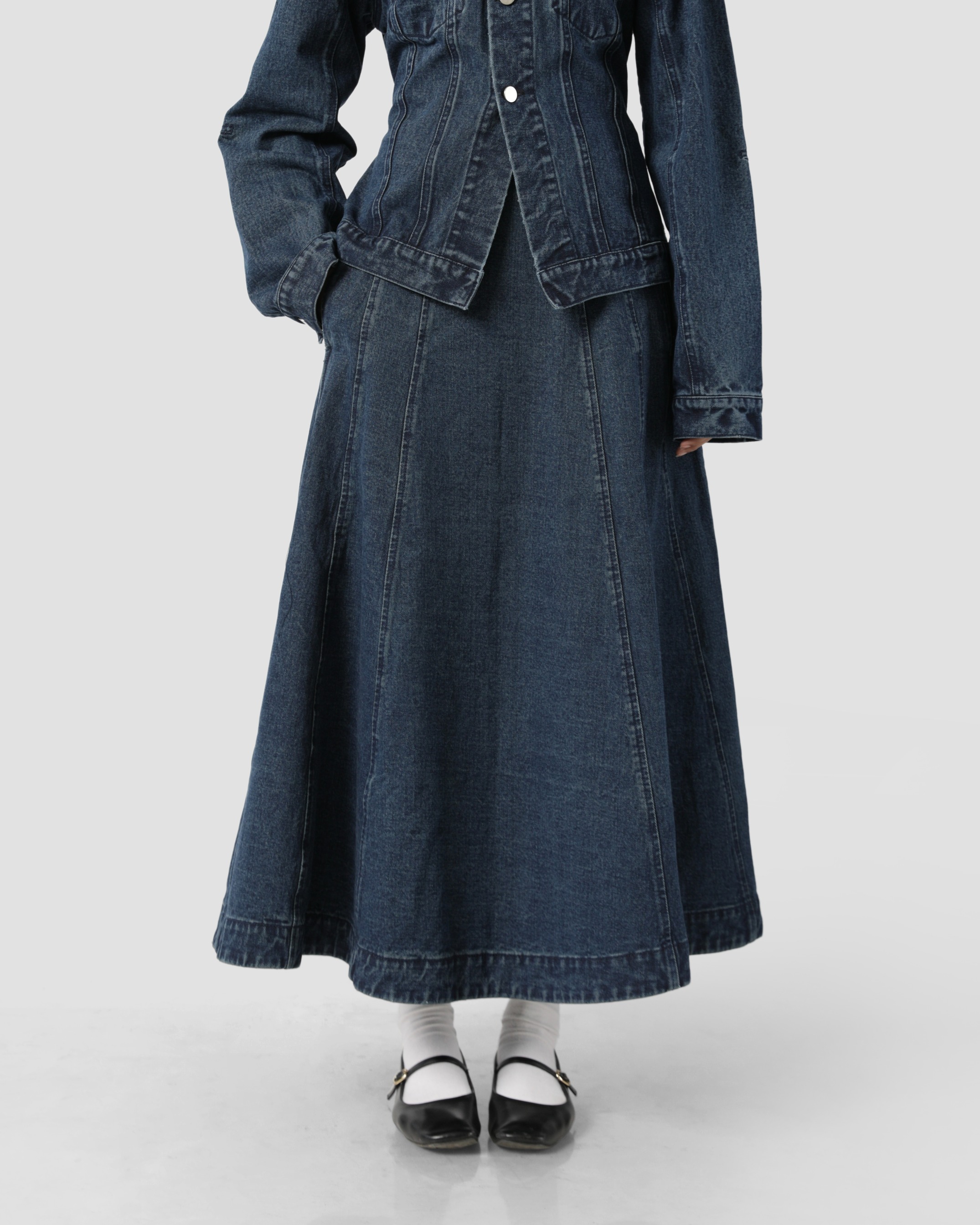 Sabamodest Denim Maxi Skirt
