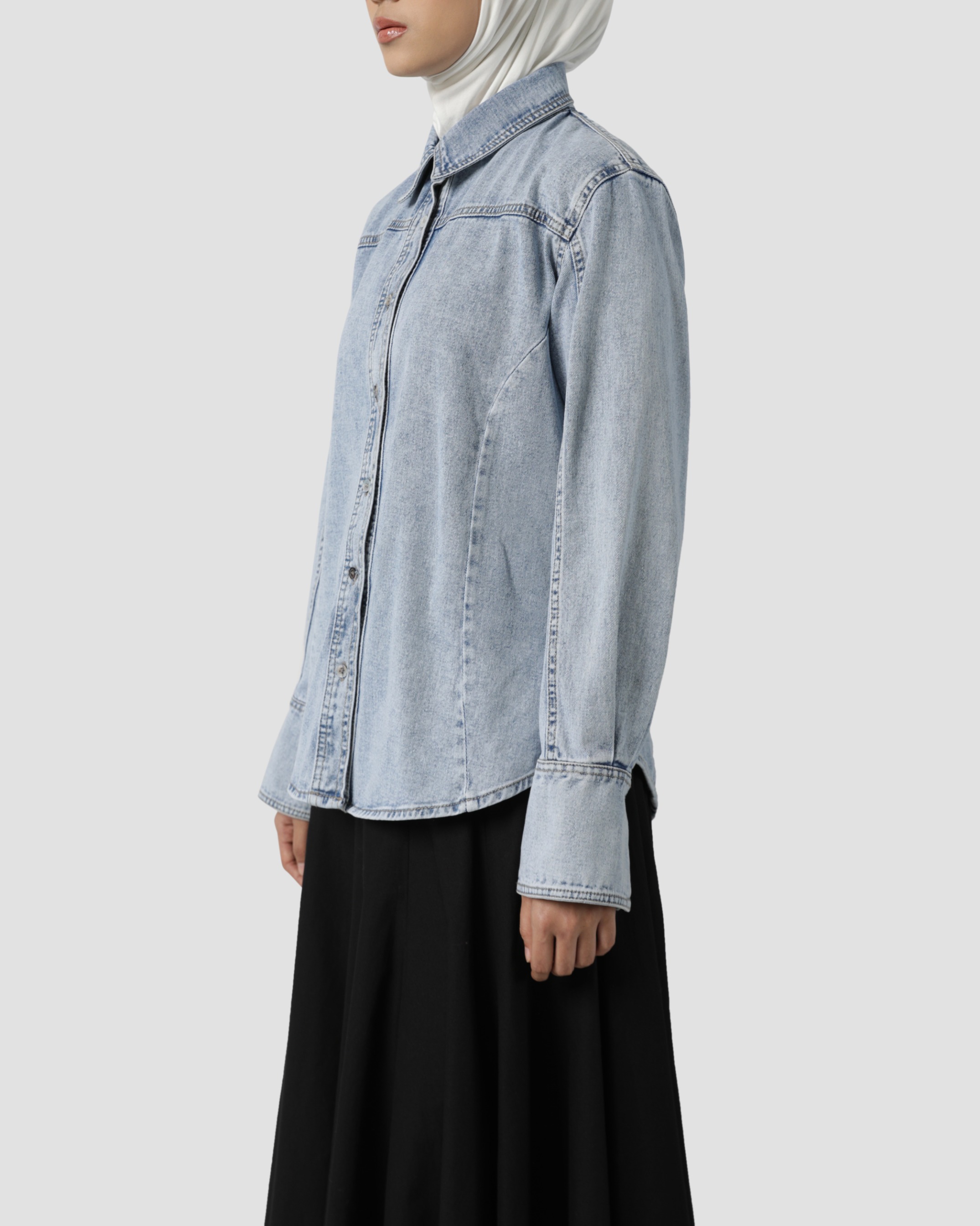 Sabamodest Slim Denim Shirt