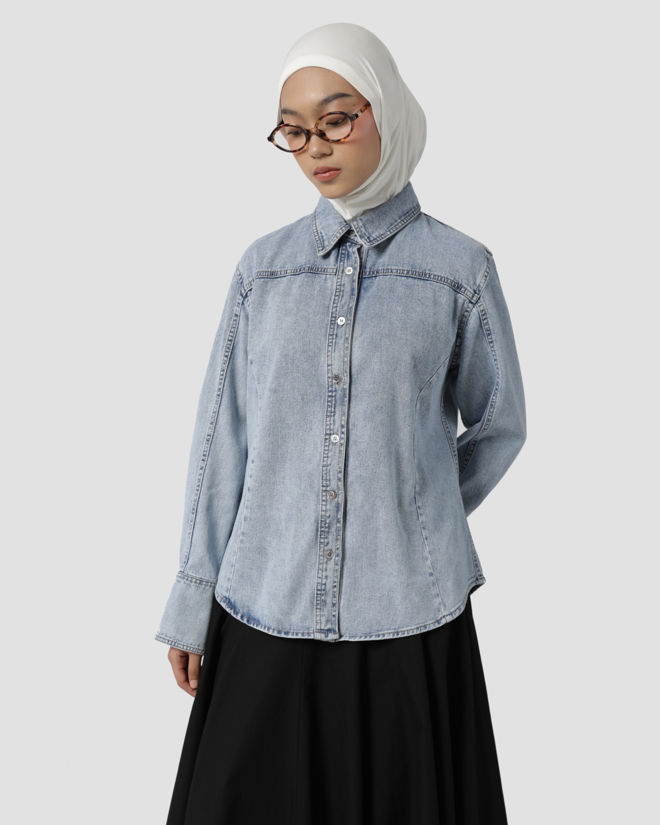 Sabamodest Slim Denim Shirt