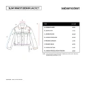Sabamodest Slim Waist Denim Jacket