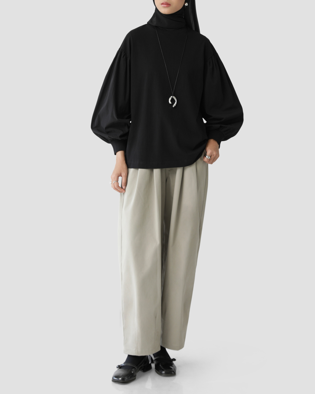 SALE Sabamodest Poplin Puff T-Shirt