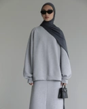 SALE Sabamodest Bonded Sweater & Bonded Zip Maxi Skirt