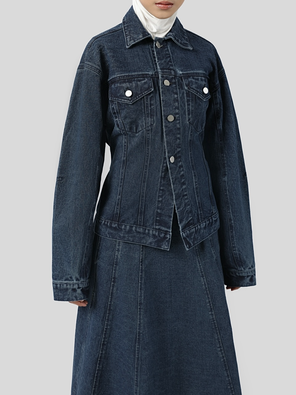 Sabamodest Slim Waist Denim Jacket