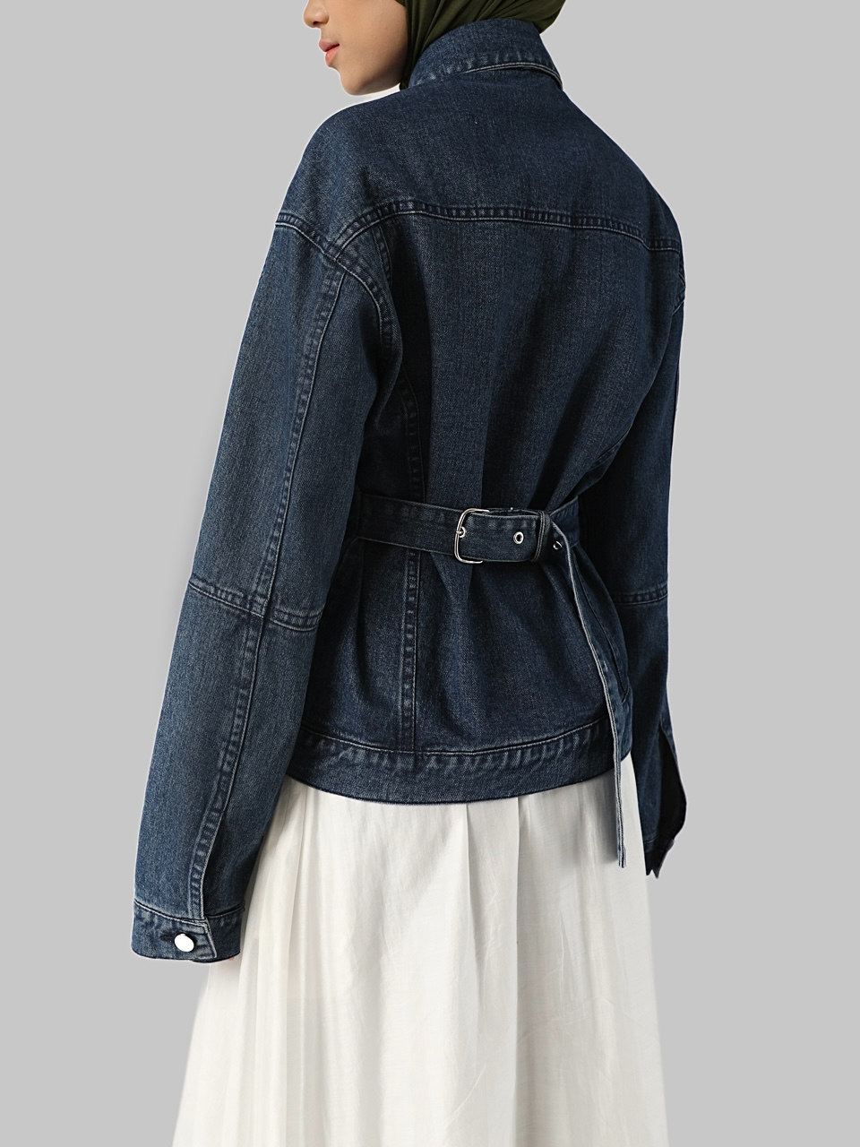 Sabamodest Slim Waist Denim Jacket