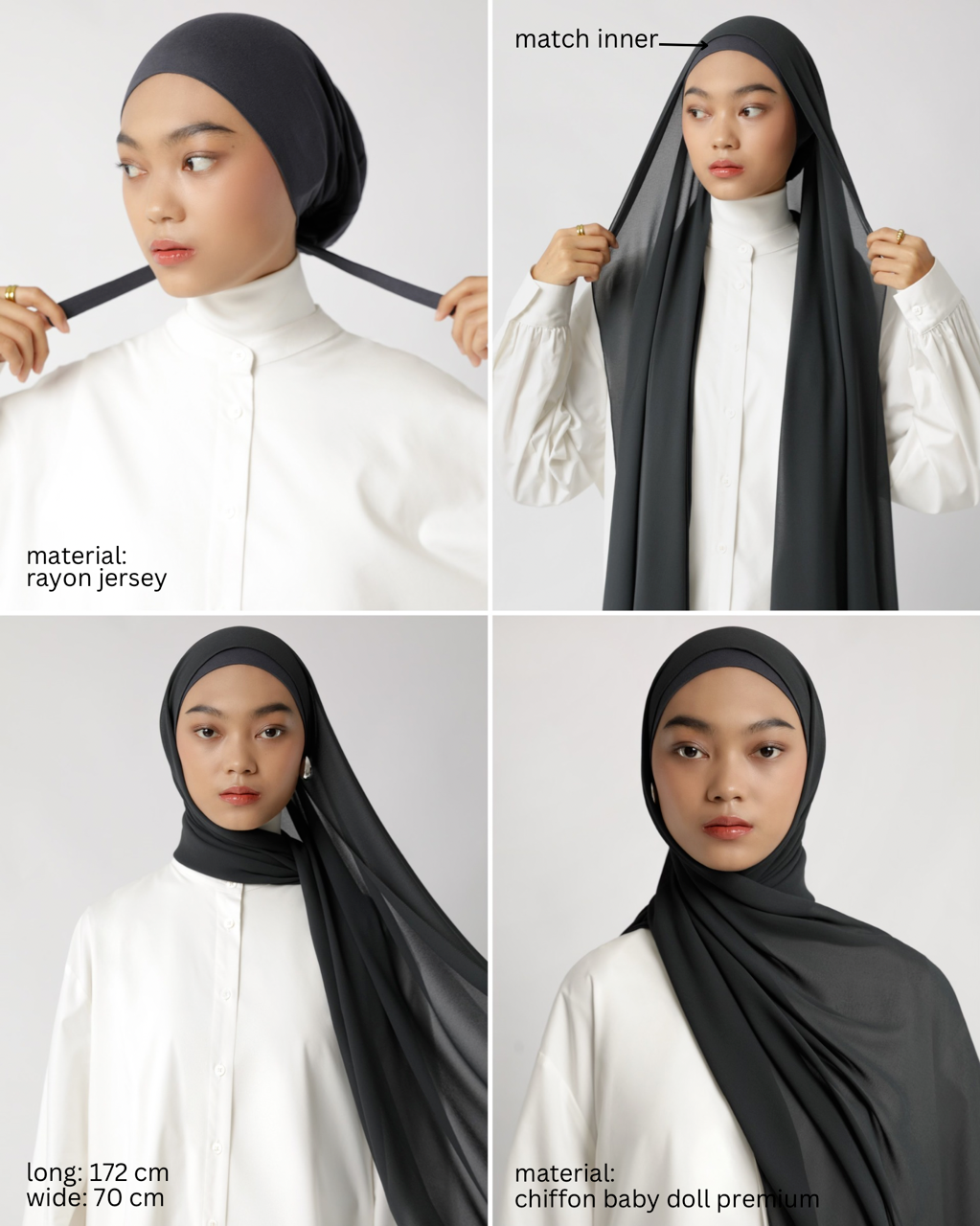 Sabamodest Pashmina + Inner Set