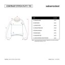 Sabamodest Contrast Stitch Puffy Tee