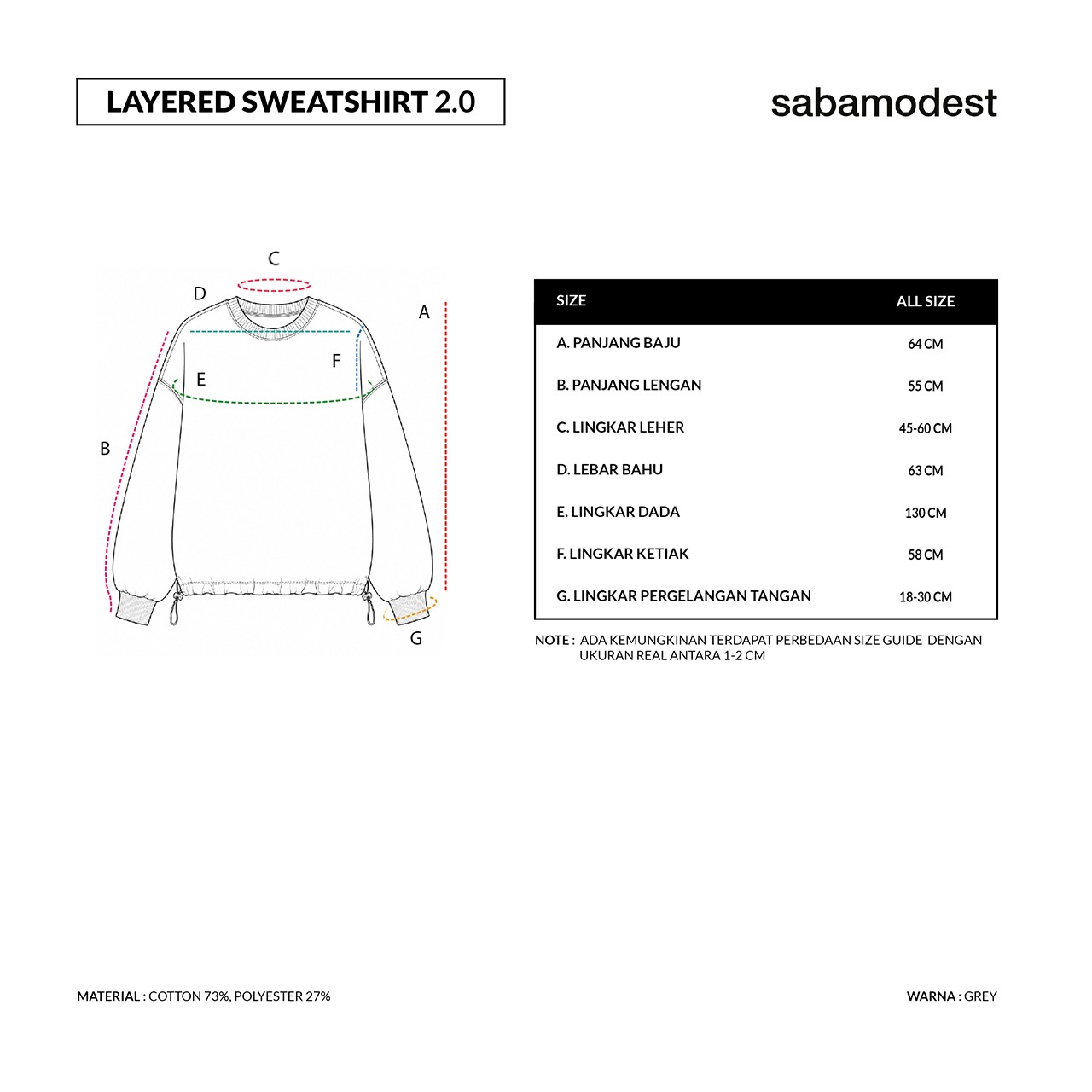 Sabamodest Layered Sweatshirt 2.0