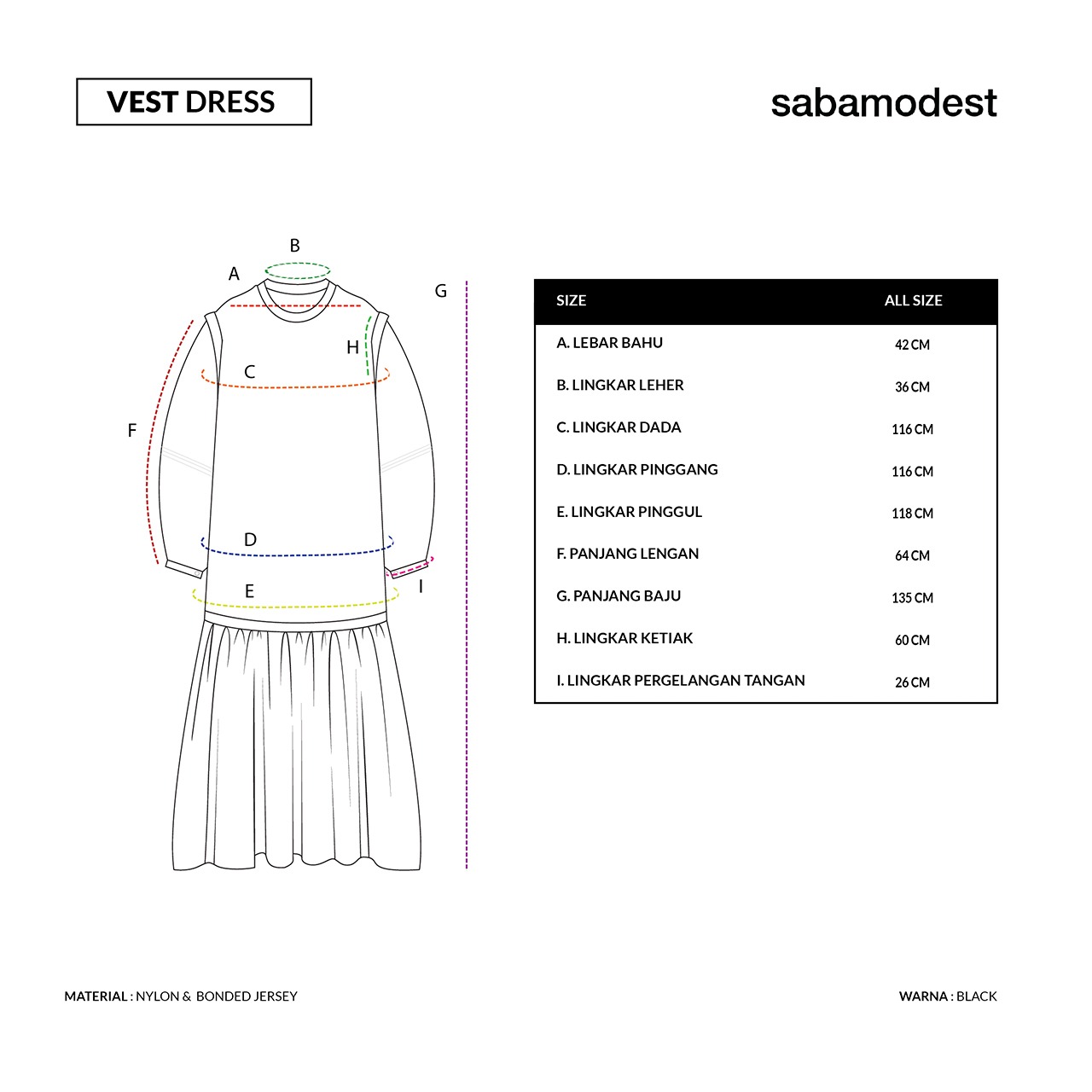 Sabamodest Vest Dress