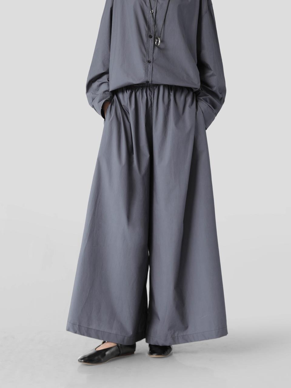Sabamodest Poplin Loose Shirt & Adjustable Skirt Pants