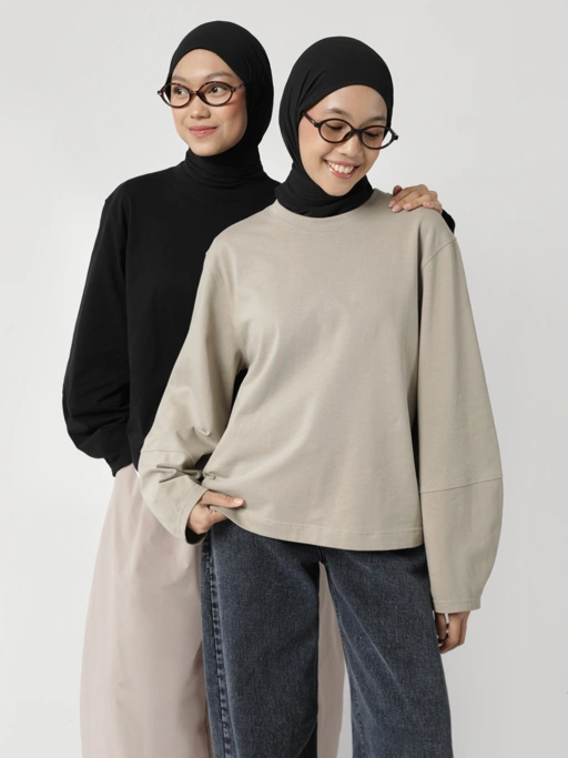 Image of Sabamodest Balloon Sleeve T-Shirt