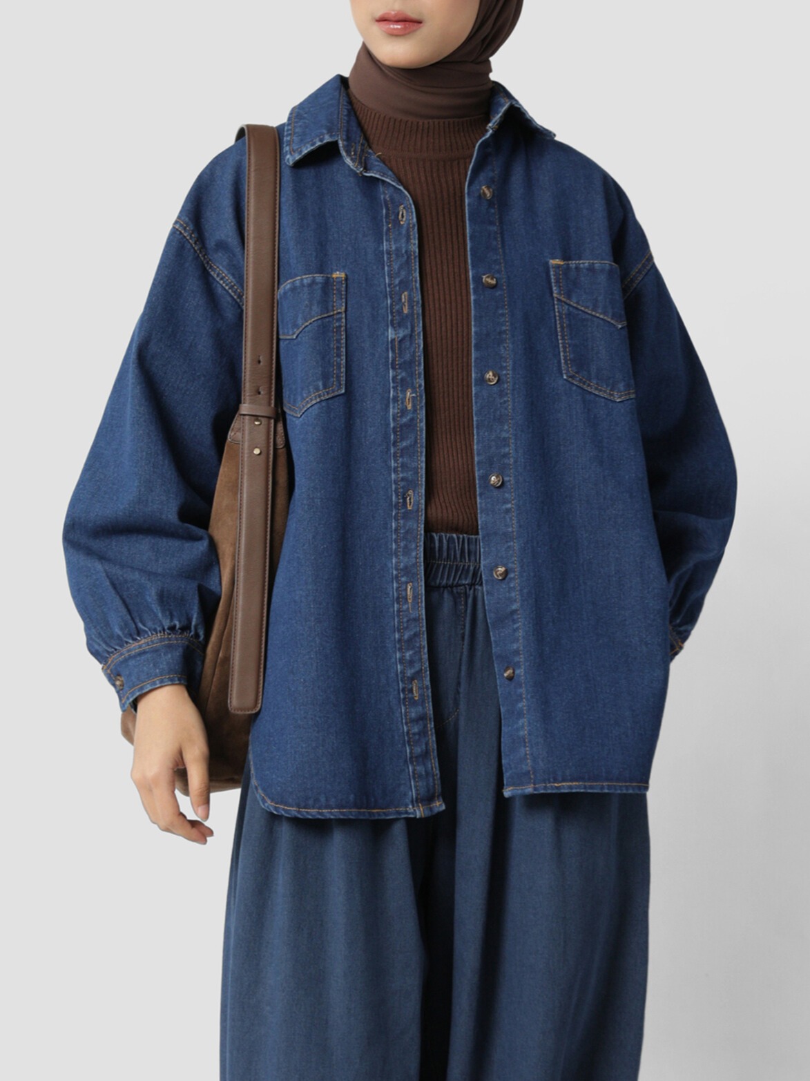 Sabamodest Puffy Denim Shirt