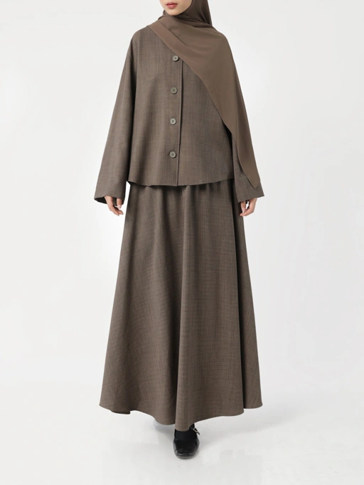 Image of Sabamodest Button Loose Shirt & Flowing Skirt