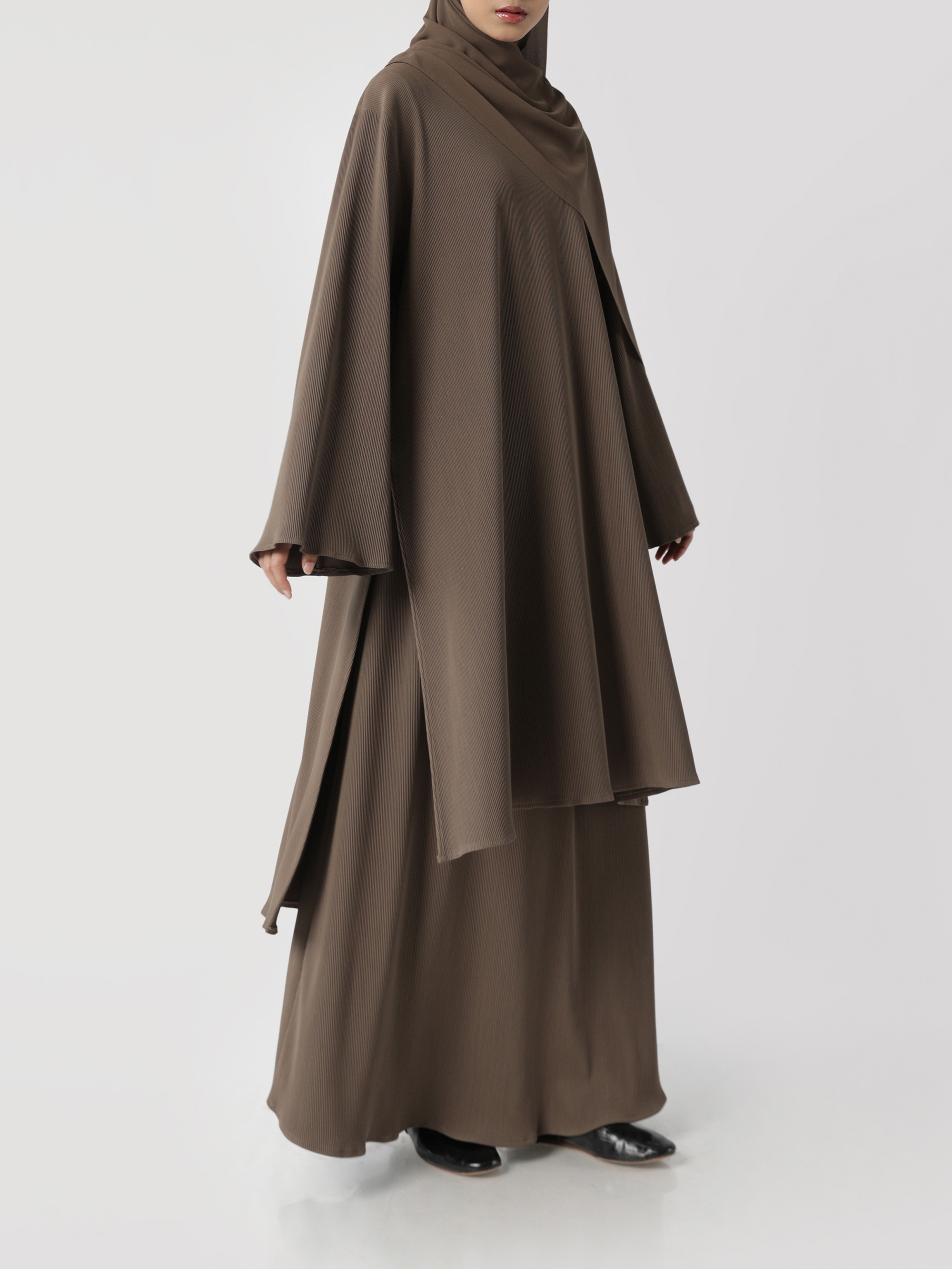 Sabamodest Long Melayu Pleats Set