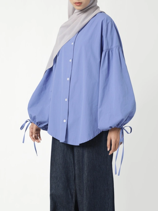 Image of Sabamodest Puffy Tie Shirt