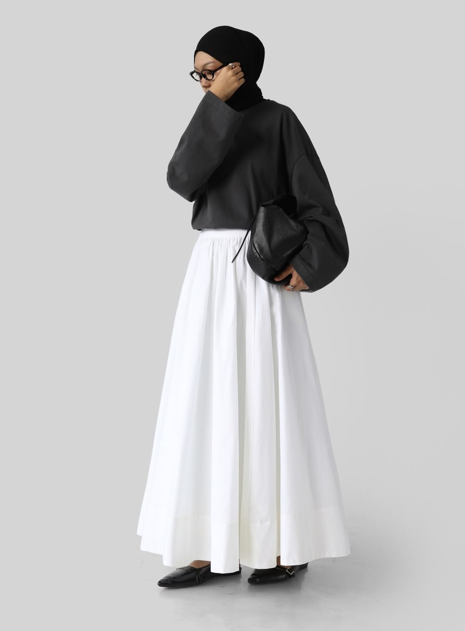 Sabamodest Luxe Poplin Skirt