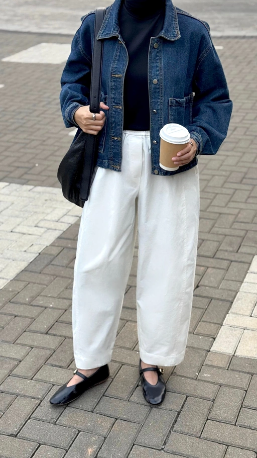 Image of Sabamodest Cotton Chino Barrel Pants