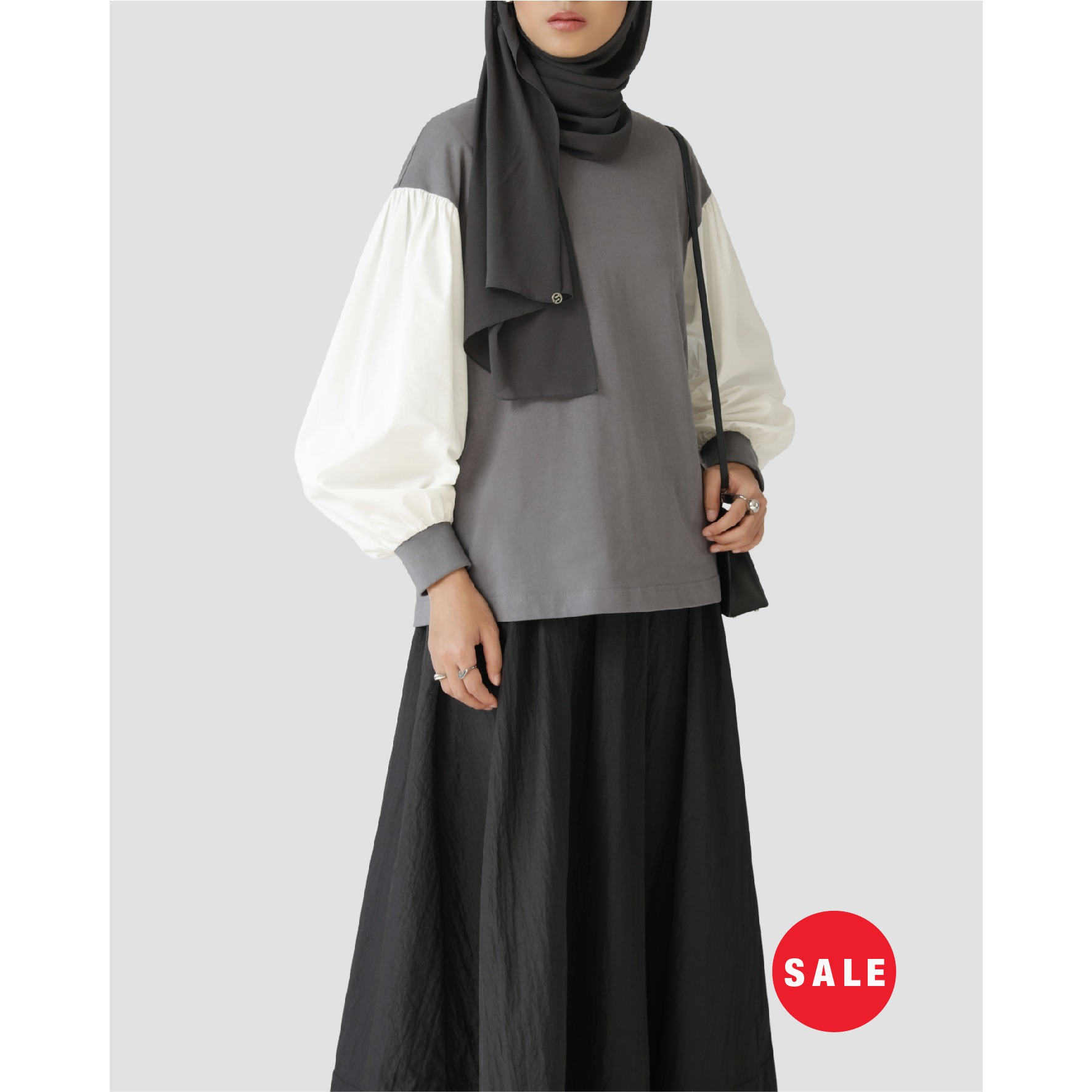 SALE Sabamodest Poplin Puff T-Shirt
