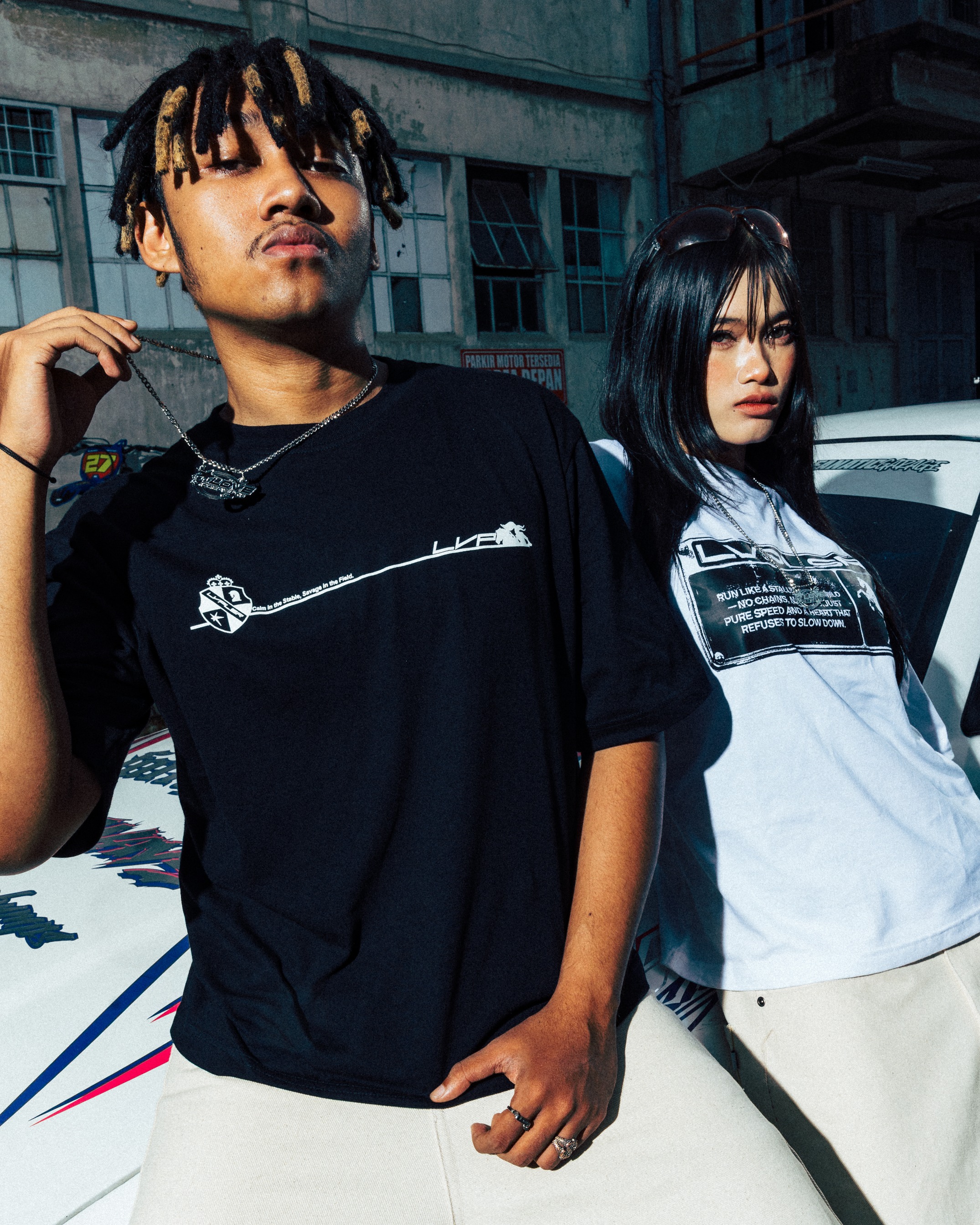 LVP - Boxy Oversize Tshirt - Black Statement