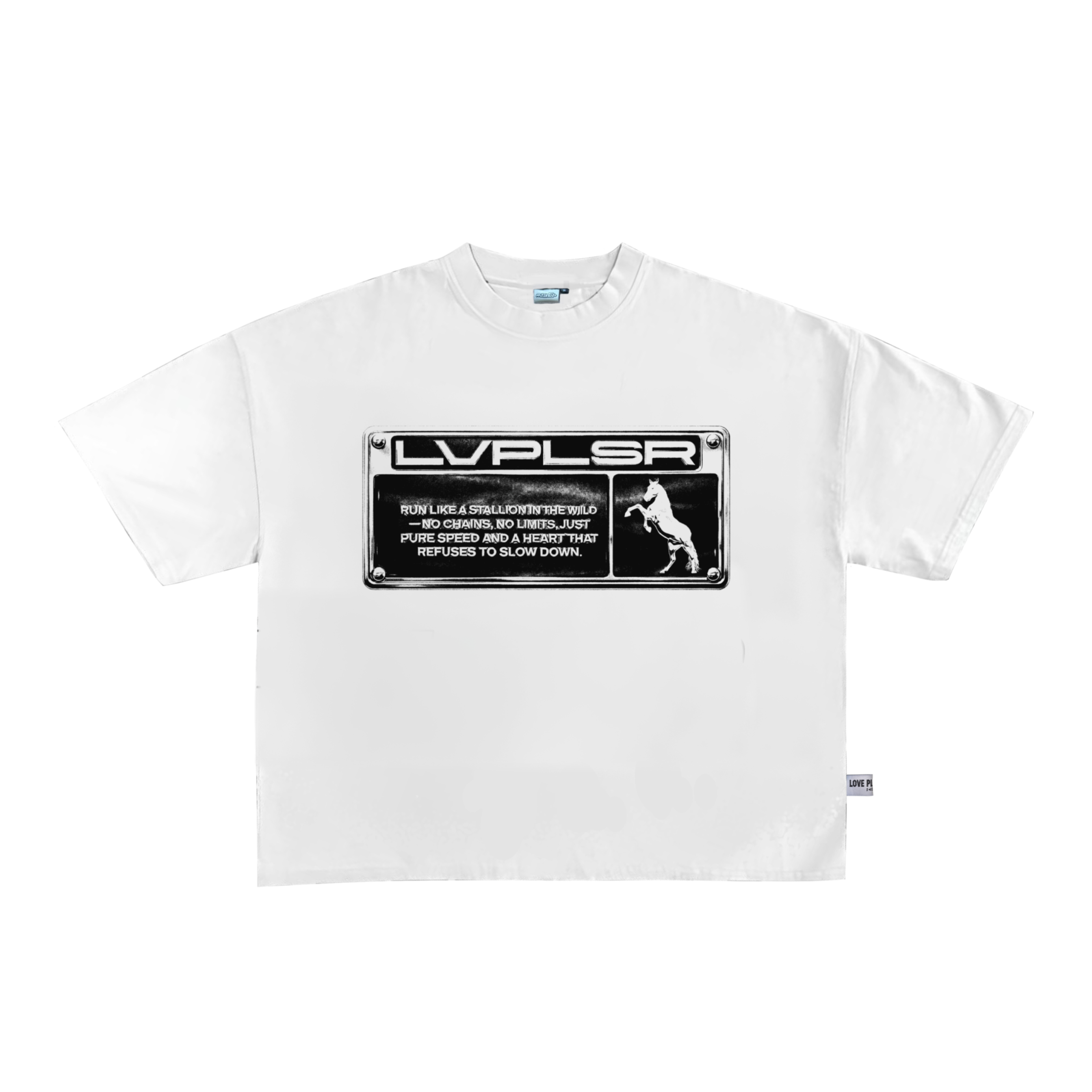 LVP - Boxy Oversize Tshirt - White Statement