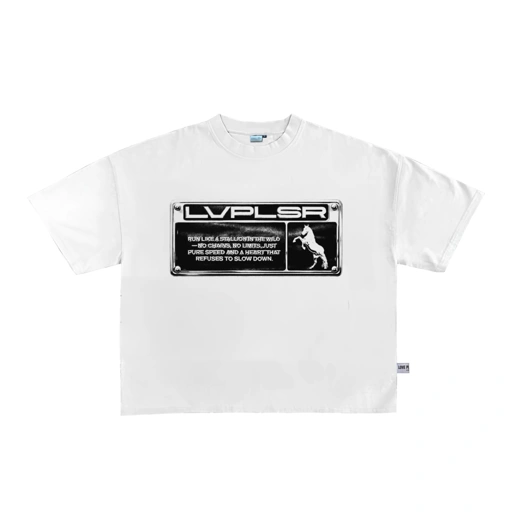 Image of LVP - Boxy Oversize Tshirt - White Statement