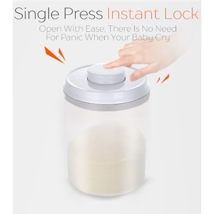 Ankou - Toples Bulat ( Tempat makanan / Tempat susu bubuk ) Air Tight 1500ml