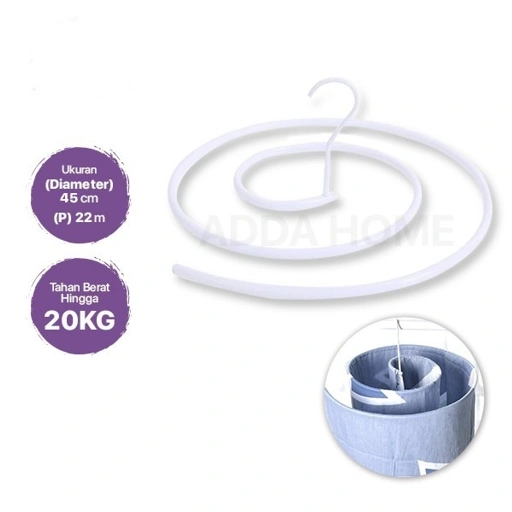 Image of Gantungan Hanger Jemuran Sprei Bulat Balkon Hemat Tempat