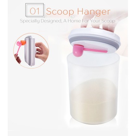 Ankou - Toples Bulat ( Tempat makanan / Tempat susu bubuk ) Air Tight 1500ml