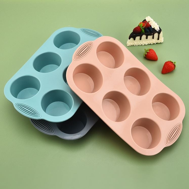 Loyang Cetakan Kue Muffin Bolu Cup Cake Serbaguna Bahan Silikon Tebal Anti Slip Tidak Lengket Food Grade Tahan Panas
