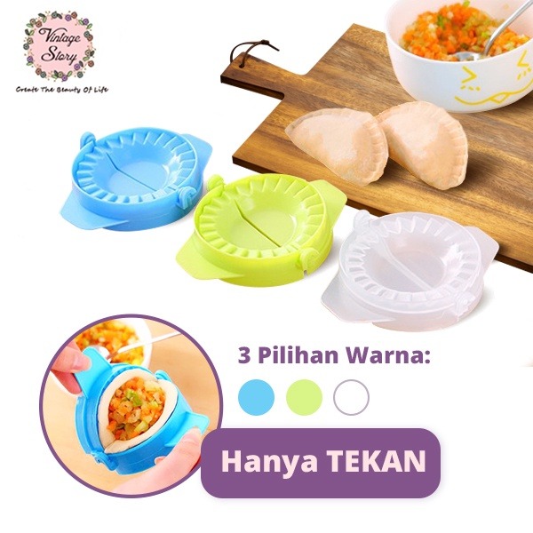 Cetakan Pastel Pangsit Dumpling Gyoza Pempek Mini Alat Pembuat Molding Dumpling