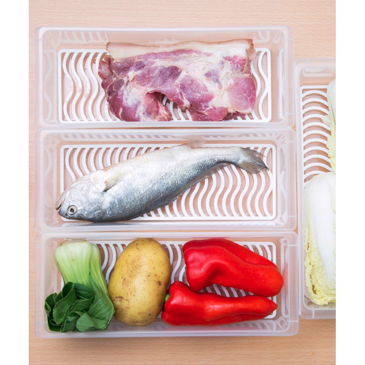 Toples Bening Tempat Penyimpanan Daging Seafood Sayur Buah Serbaguna