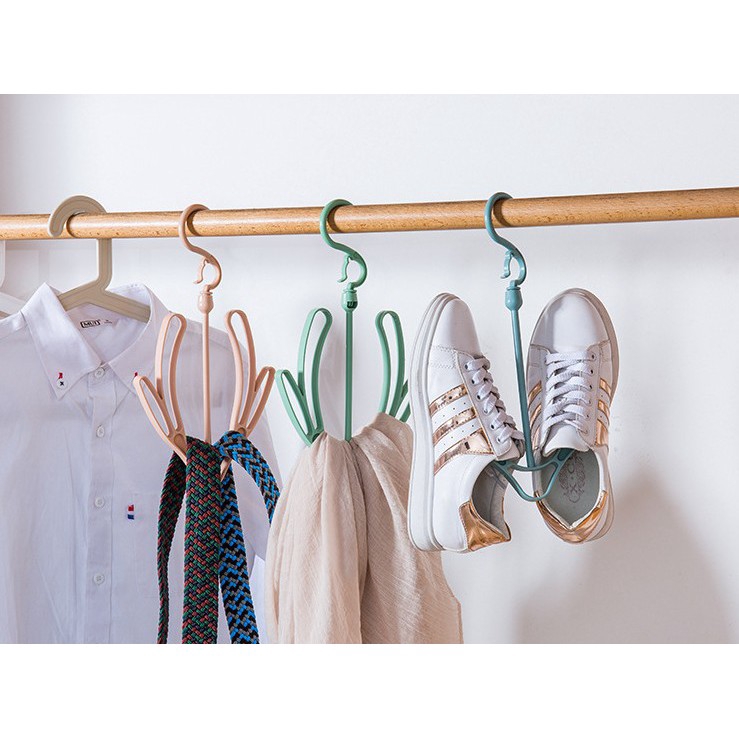 Hanger Gantungan Sepatu Jemuran Hiljab Serbaguna - Warna Random