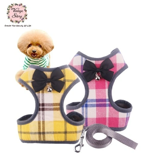 Image of Tali Tuntun Harness Hewan Anjing Kucing Model Rompi 120x1.5cm