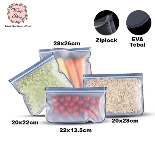 Image of Kantong Makanan Ziplock Food Grade Menjaga Kesegaran Dan Higienis Buah Sayuran