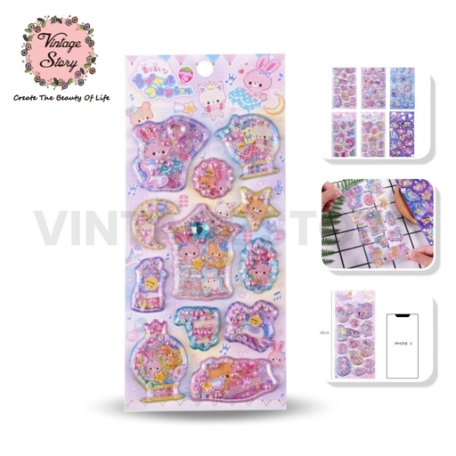 Image of Sticker Motif Timbul 3D Aestehtic Bola Mutiara Hiasan Tempelan Buku Laptop Handphone Hadiah Anak