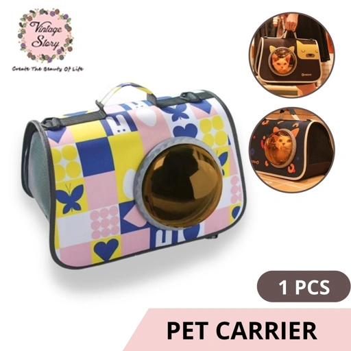 Image of Terbaru Waterproof Pet Carrier Bag Tas Anjing Kucing Kelinci Slempang Dapat Dilipat Travel Outdoor
